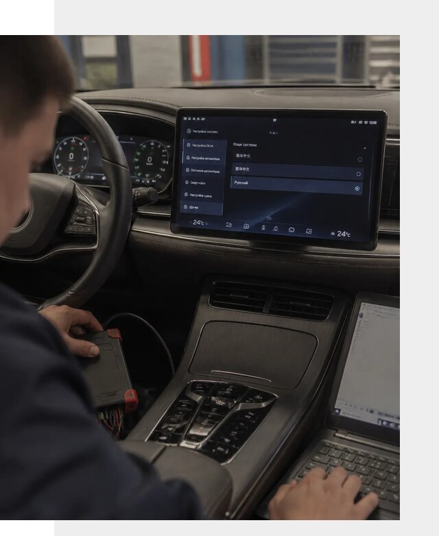 Русификация автомобиля BYD HAN для эксплуатации в Назрани